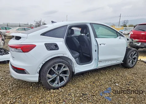 2025 Audi Q4 E-Tron Sportback Premium из США, поврежденный, VIN WA12UBFZ2SP030295